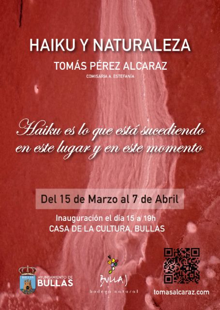 El viernes próximo se inaugura en la Casa de Cultura la exposición de Tomás Pérez Alcaraz 'Haiku y naturaleza'