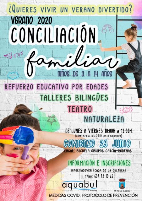 Talleres bilingües, de ocio y de refuerzo educativo para la conciliación de las familias