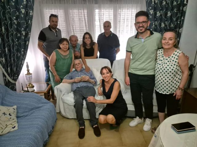 Alfonso Escámez, el nuevo vecino centenario de Bullas