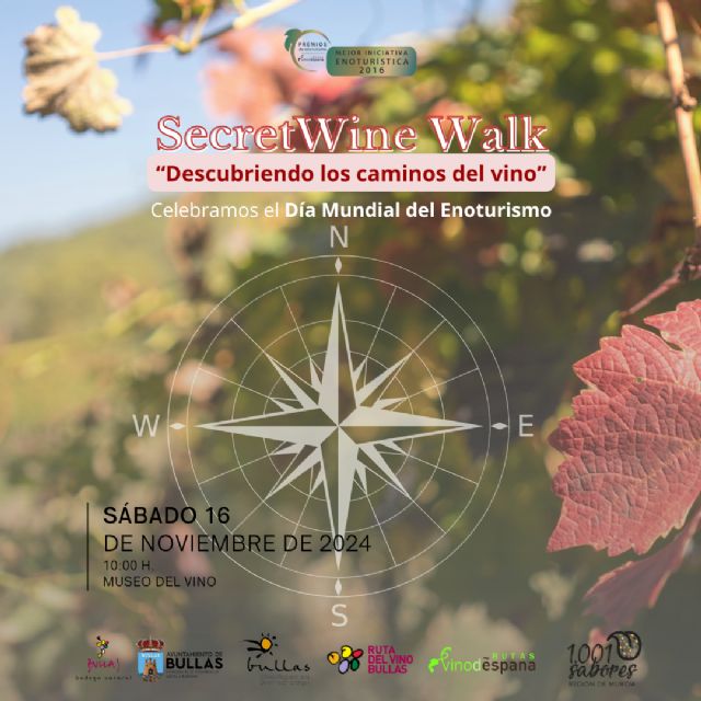 En noviembre Bullas celebra el Día Mundial del Enoturismo con una nueva edición de la 'SecretWine Walk'